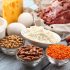 Aliments riches en protéines sur table